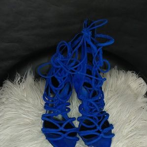 Zara Basic Collection blue Heels